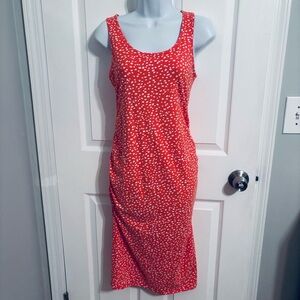 Polka dot maternity dress